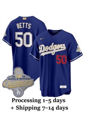 Mens Youths Select Mookie Betts Royal Gold Stitched Jersey